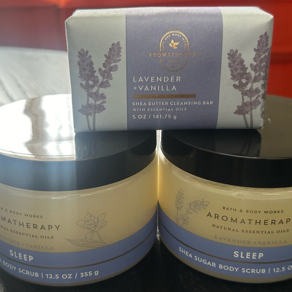 Lavender Vanilla Body Scrub & Bar Soap! New and sealed Bath and Body Works